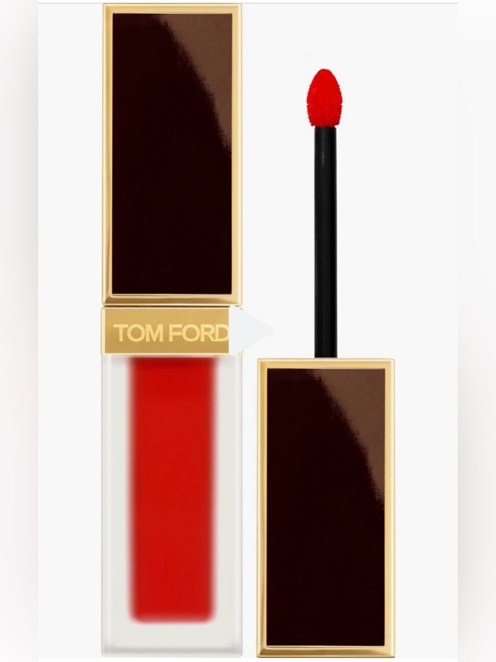 TOM FORD Liquid Lipstick Luxe Matte 
Color: Carnal Red